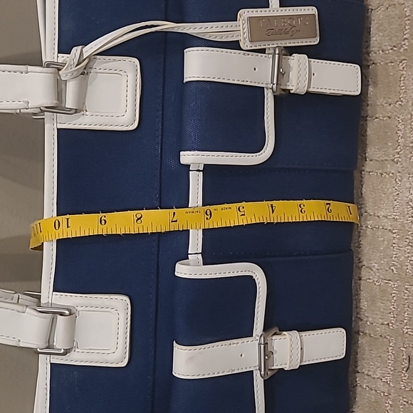 Talbots Navy Blue & White Handbag - Picture 4 of 13